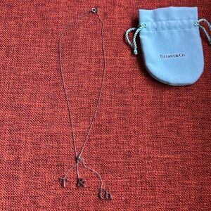 Tiffany & Co lariat T &  CO dangle pendant necklace